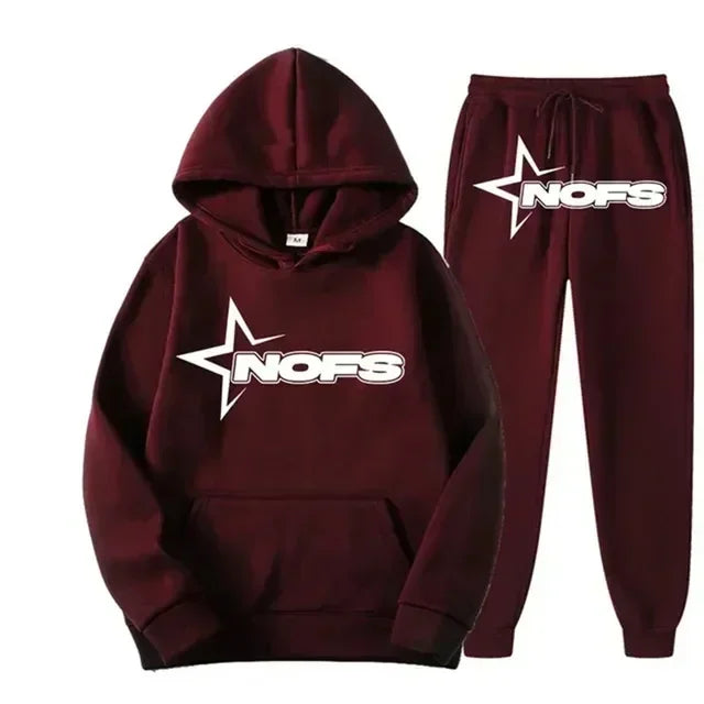 NOFS Streetwear Jogginganzug 2-teilig – Hoodie & Jogginghose Unisex