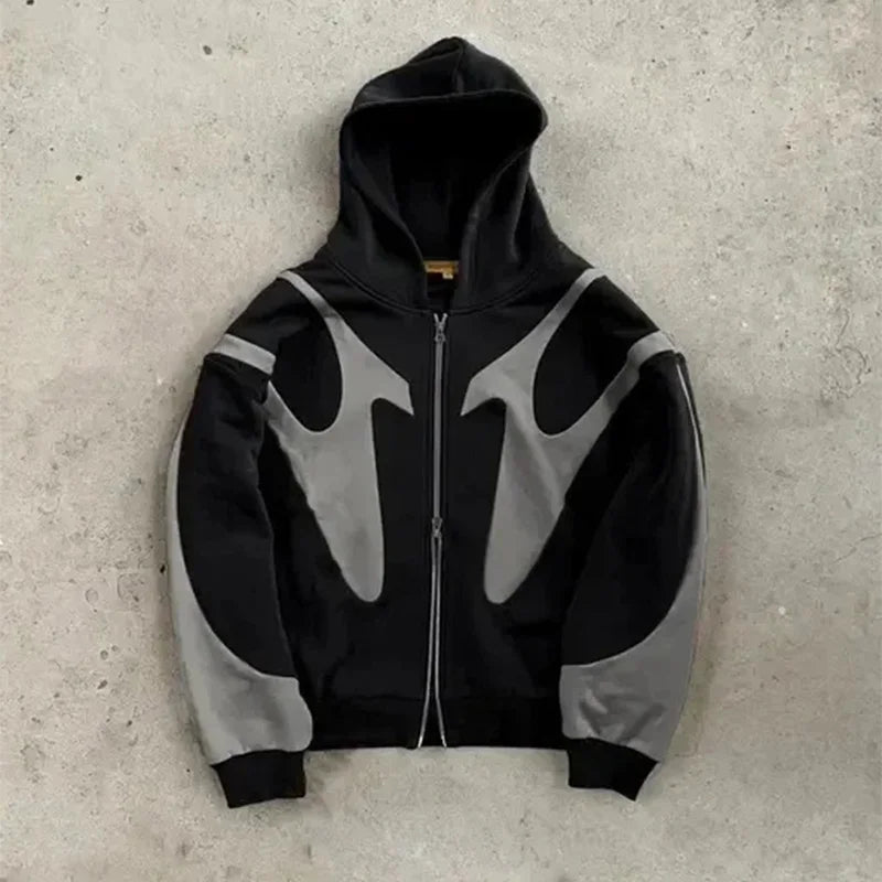 Wave Pattern Hoodie