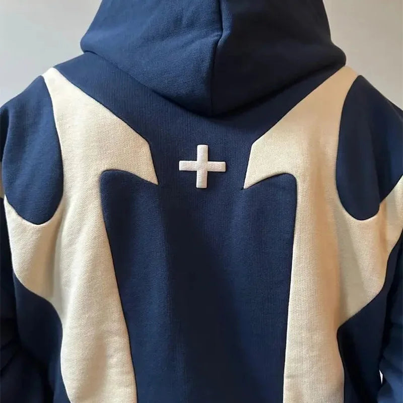 Wave Pattern Hoodie