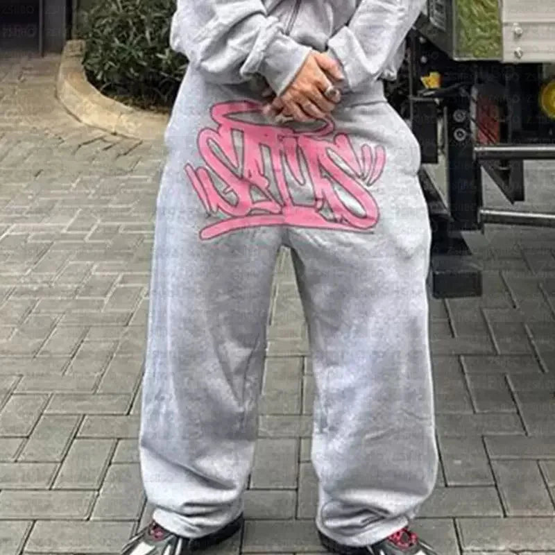 Graffiti Streetwear Jogginganzug – Oversized Set für Damen & Herren