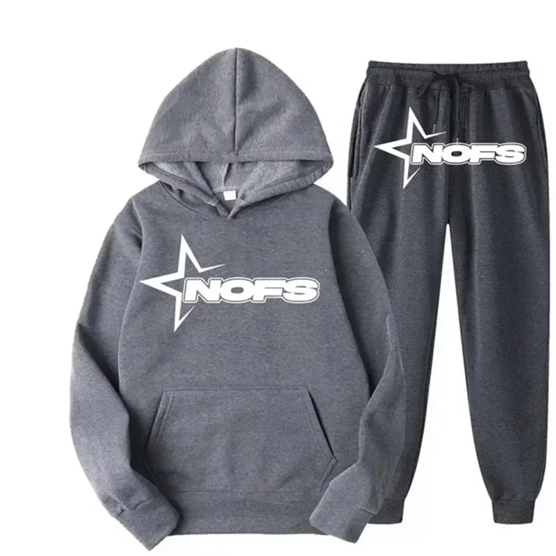 NOFS Streetwear Jogginganzug 2-teilig – Hoodie & Jogginghose Unisex