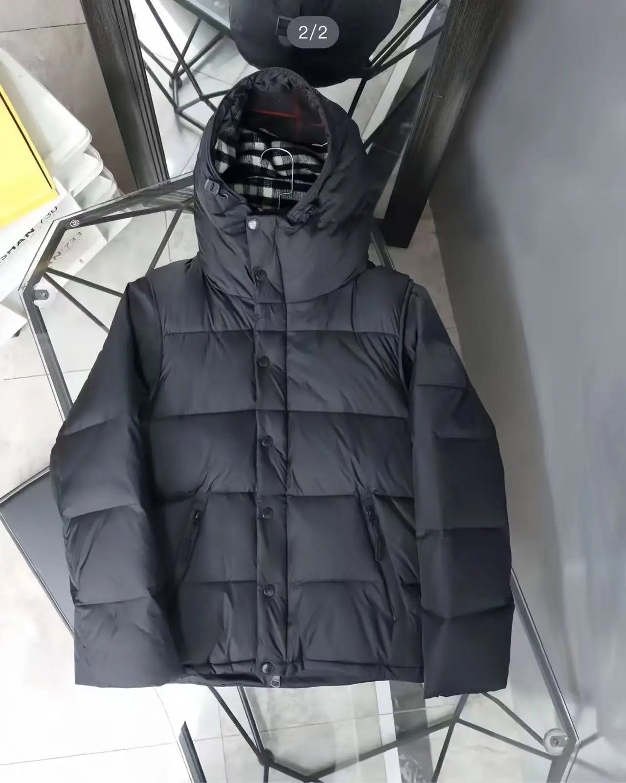 Burberry Daunenjacke mit Kapuze