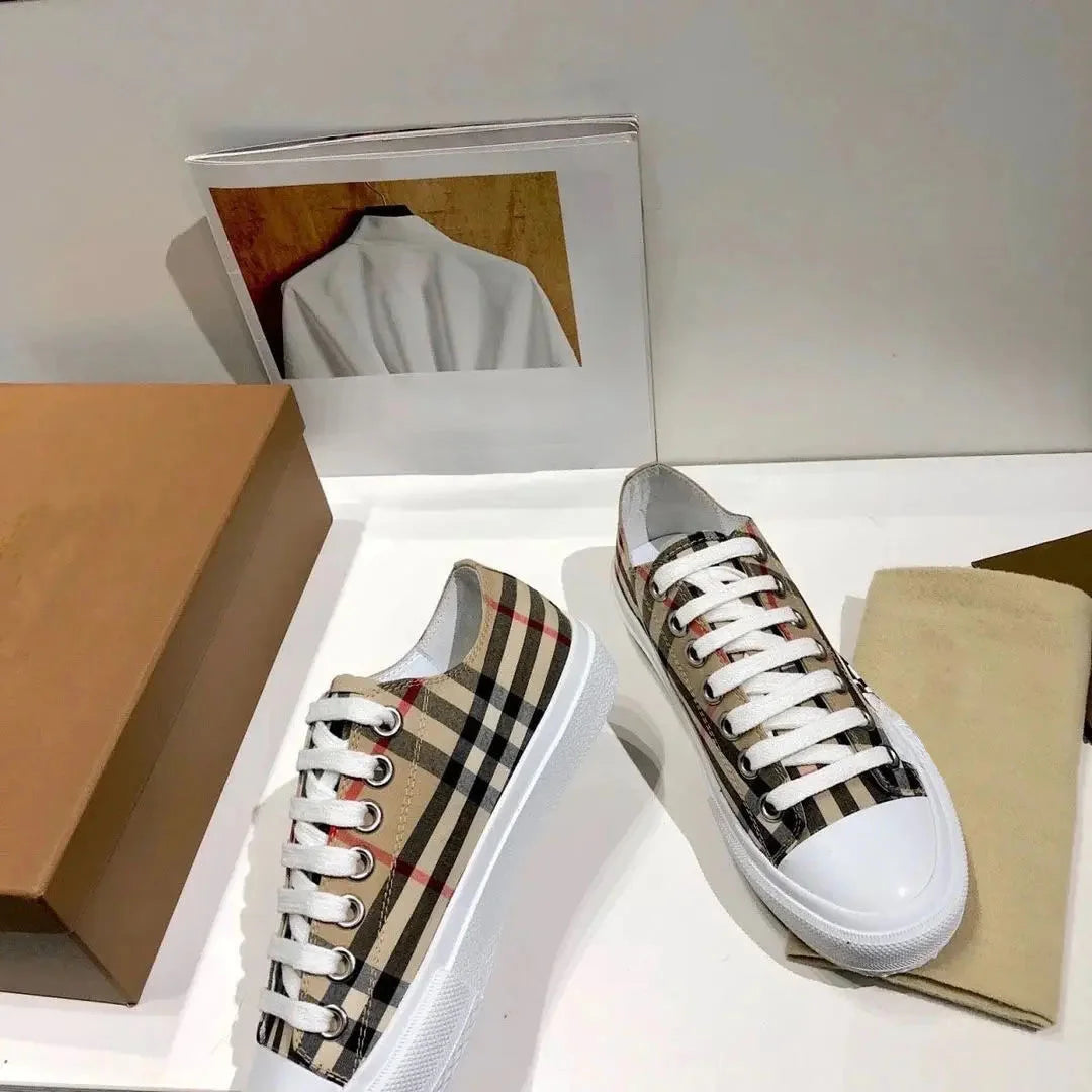 Burberry Vintage Check Canvas Sneaker – Low Top Unisex