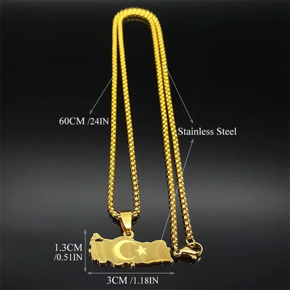 Turkey Halskette - Mit Land Symbol