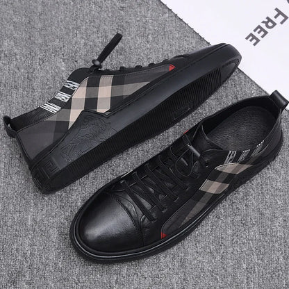 Luxus-Sneaker „Urban Check Black“ – Stil trifft Komfort