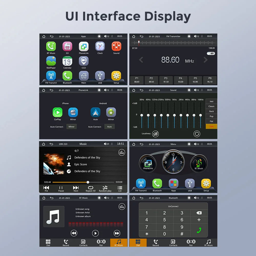7 Zoll CarPlay Android Auto Display