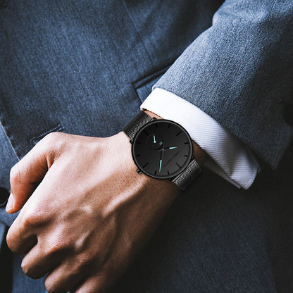 Minimal Chronograph – Luxus Mesh-Uhr für Herren & Damen