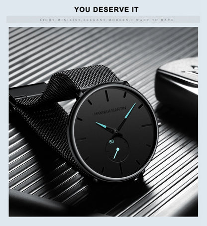 Minimal Chronograph – Luxus Mesh-Uhr für Herren & Damen