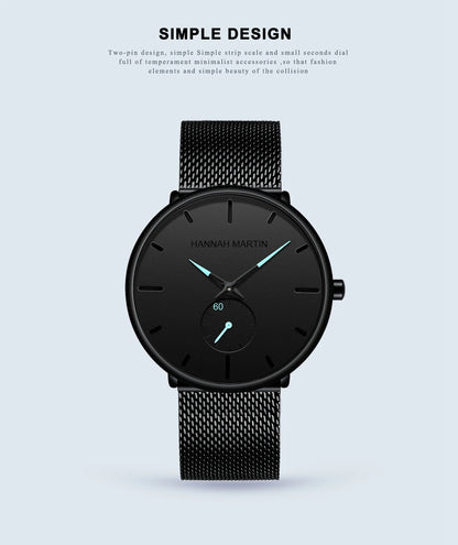 Minimal Chronograph – Luxus Mesh-Uhr für Herren & Damen