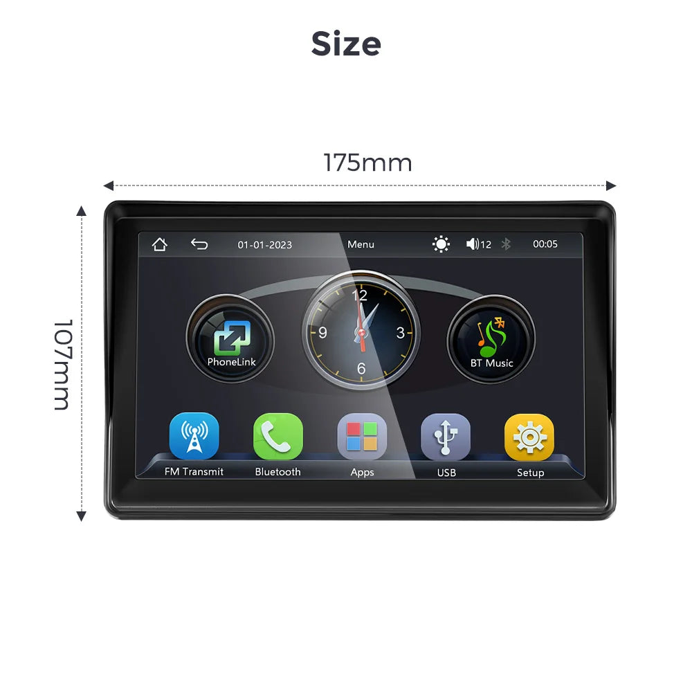 7 Zoll CarPlay Android Auto Display