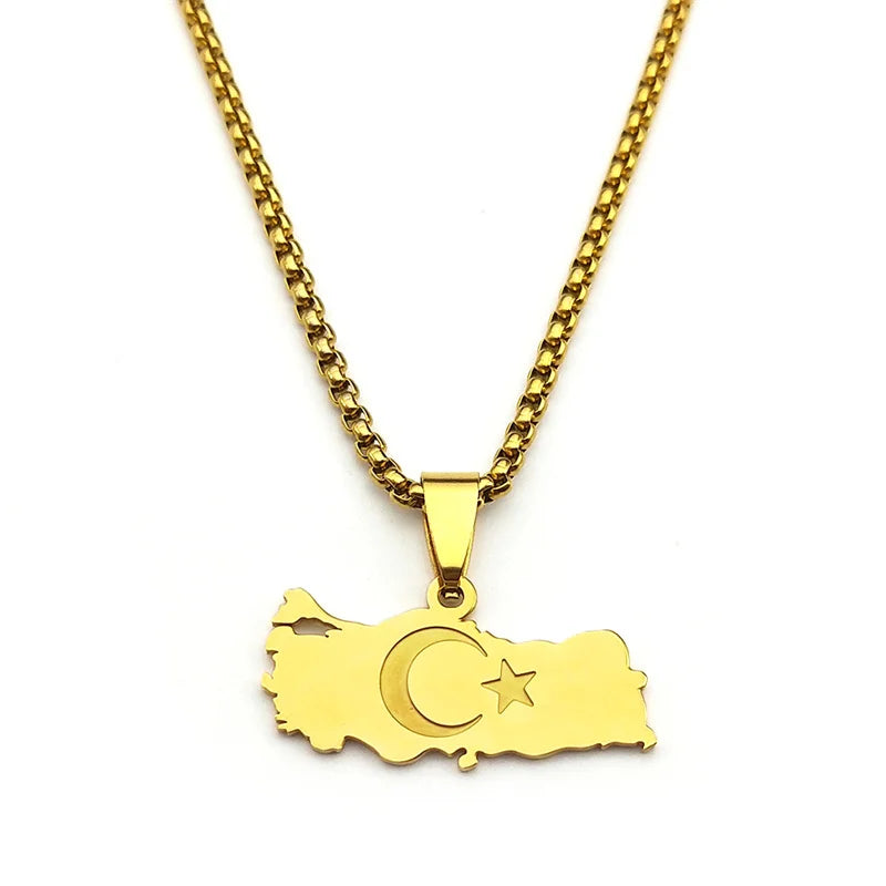 Turkey Halskette - Mit Land Symbol
