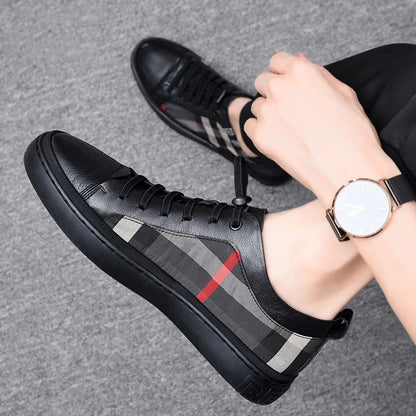 Luxus-Sneaker „Urban Check Black“ – Stil trifft Komfort