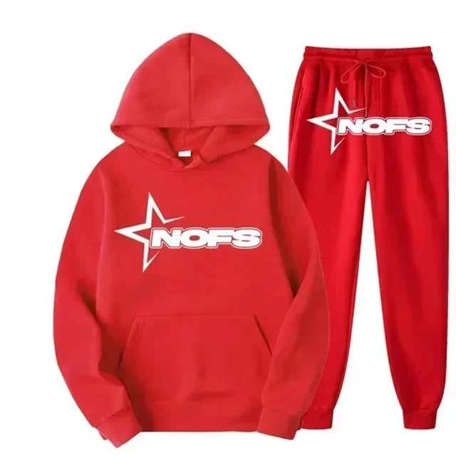NOFS Streetwear Jogginganzug 2-teilig – Hoodie & Jogginghose Unisex