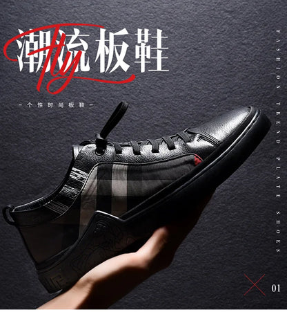 Luxus-Sneaker „Urban Check Black“ – Stil trifft Komfort