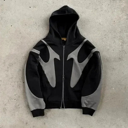Wave Pattern Hoodie