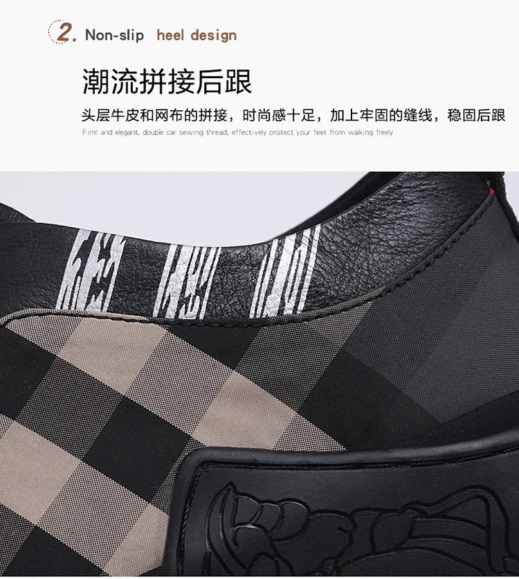 Luxus-Sneaker „Urban Check Black“ – Stil trifft Komfort