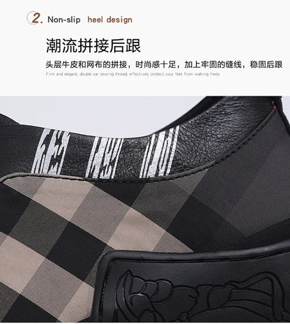 Luxus-Sneaker „Urban Check Black“ – Stil trifft Komfort