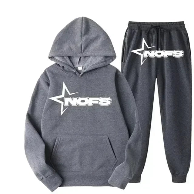 NOFS Streetwear Jogginganzug 2-teilig – Hoodie & Jogginghose Unisex