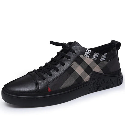 Luxus-Sneaker „Urban Check Black“ – Stil trifft Komfort
