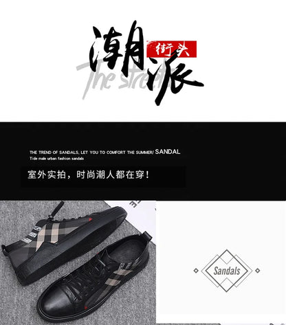 Luxus-Sneaker „Urban Check Black“ – Stil trifft Komfort