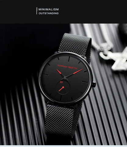 Minimal Chronograph – Luxus Mesh-Uhr für Herren & Damen