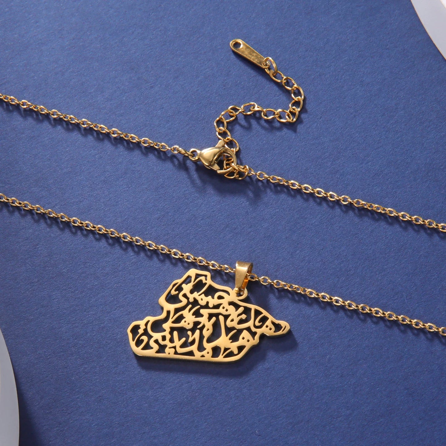 Syrien Halskette  – Karte mit Flaggen-Design