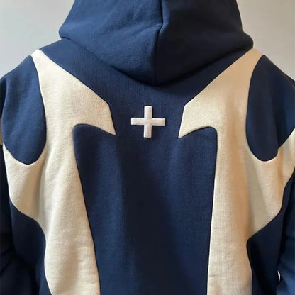 Wave Pattern Hoodie
