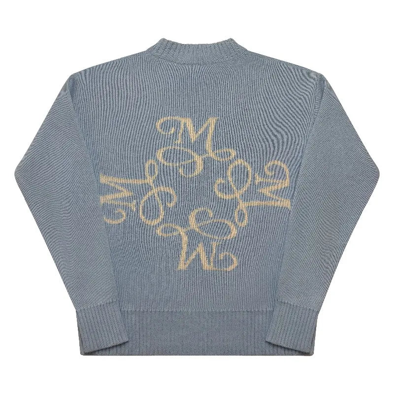 Pullover „M-Initial“ – Hellblau