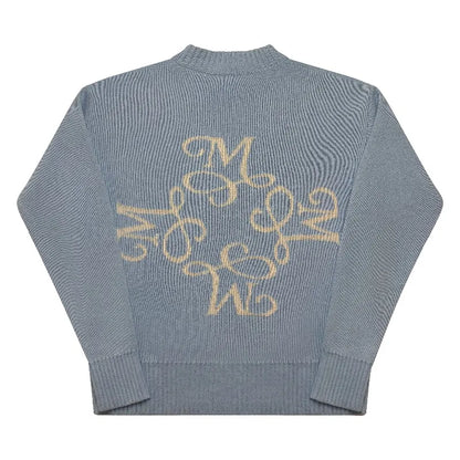 Pullover „M-Initial“ – Hellblau