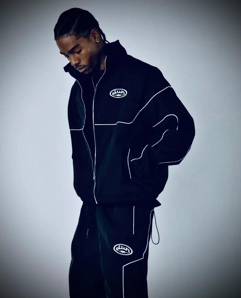 Oversized Jogginganzug mit Reflektierenden Nähten