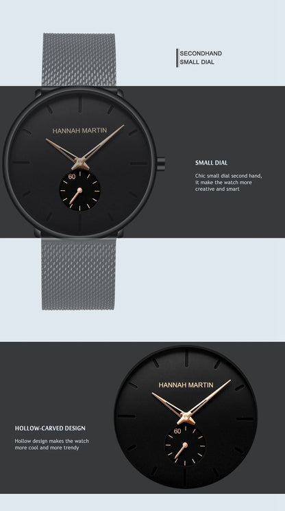 Minimal Chronograph – Luxus Mesh-Uhr für Herren & Damen