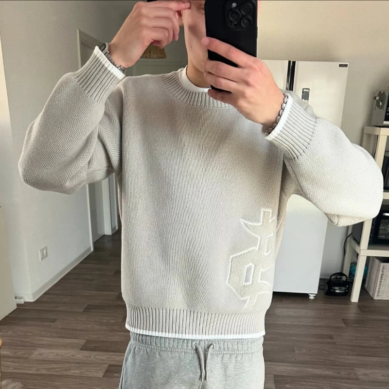 Oversized Pullover Grau $