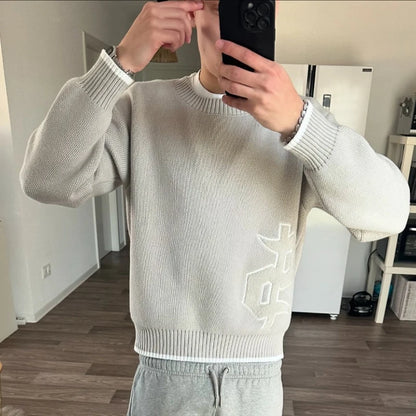 Oversized Pullover Grau $