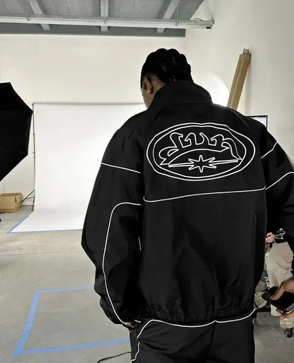 Oversized Jogginganzug mit Reflektierenden Nähten