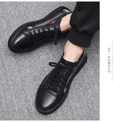 Luxus-Sneaker „Urban Check Black“ – Stil trifft Komfort