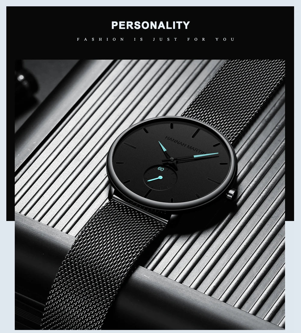 Minimal Chronograph – Luxus Mesh-Uhr für Herren & Damen