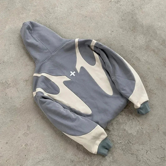 Wave Pattern Hoodie