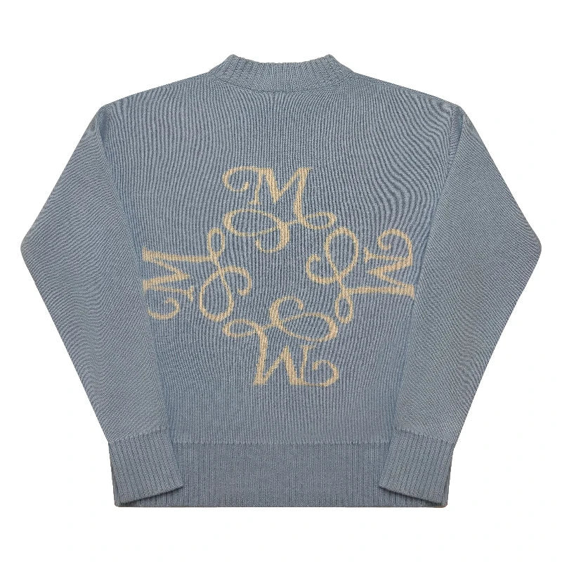 Pullover „M-Initial“ – Hellblau