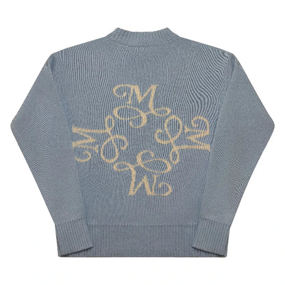 Pullover „M-Initial“ – Hellblau