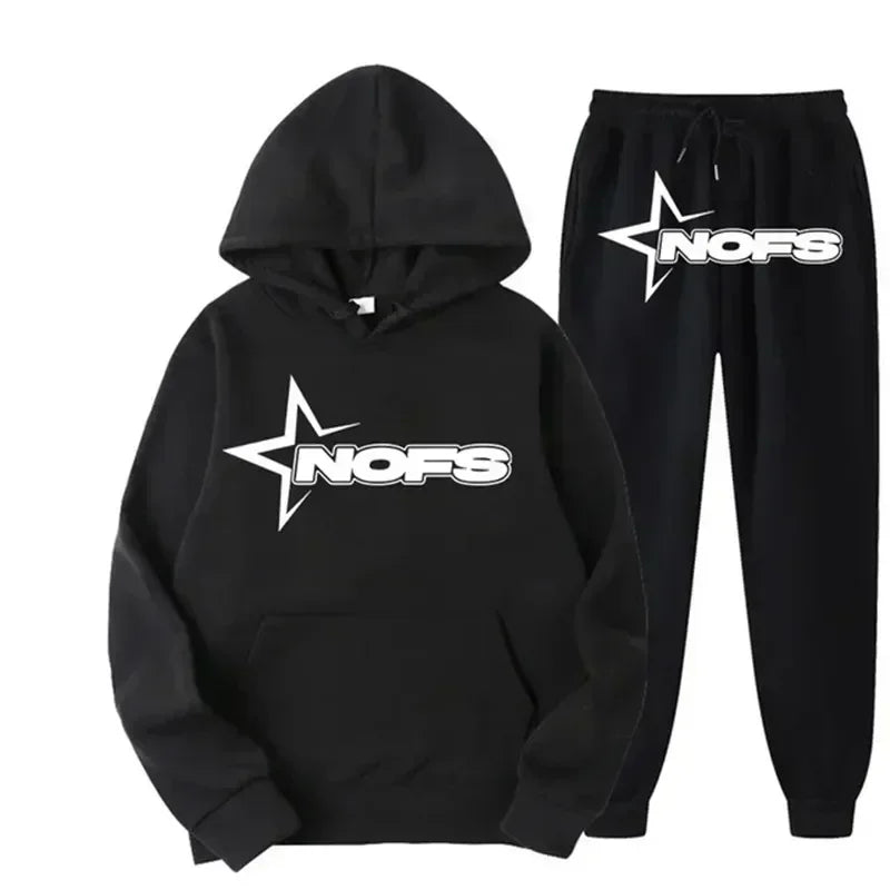 NOFS Streetwear Jogginganzug 2-teilig – Hoodie & Jogginghose Unisex