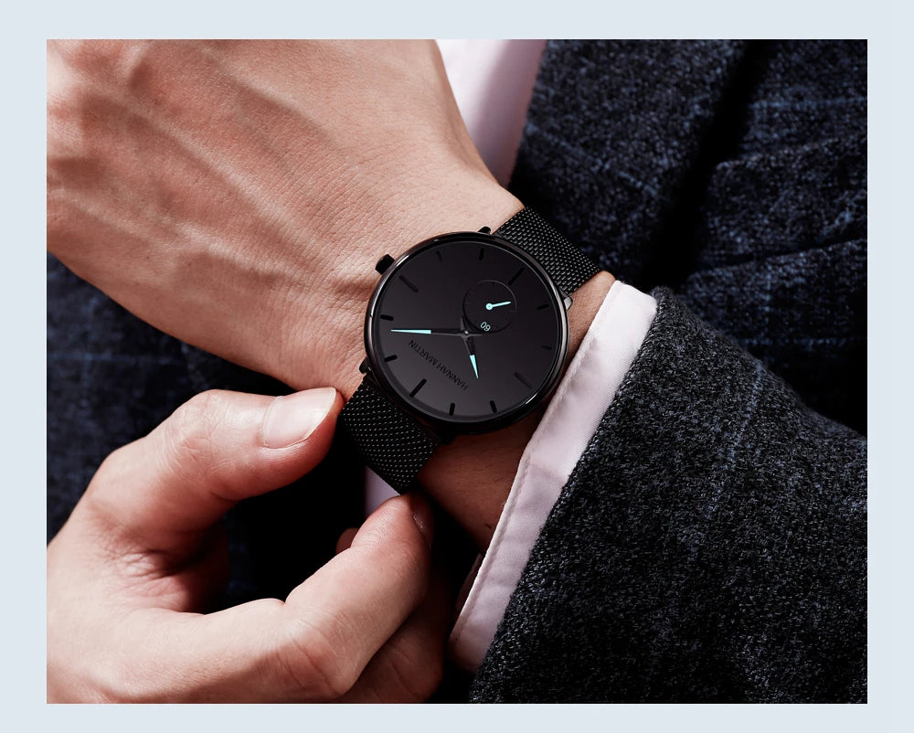 Minimal Chronograph – Luxus Mesh-Uhr für Herren & Damen