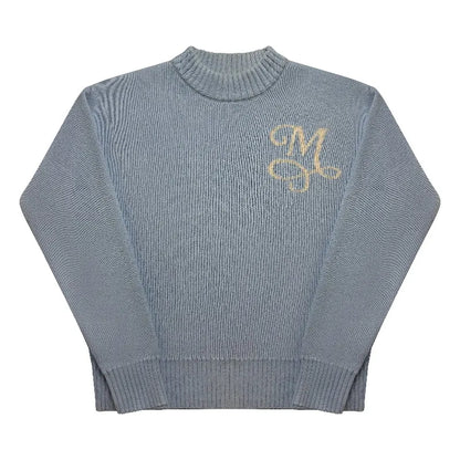 Pullover „M-Initial“ – Hellblau