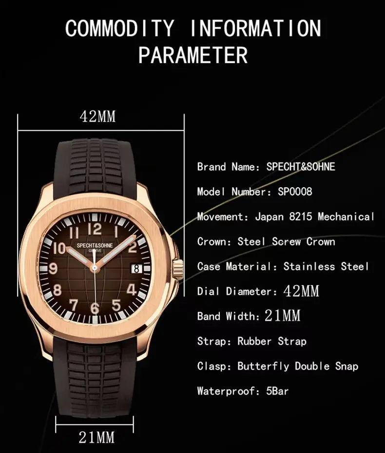 Herrenarmbanduhr Mit Silikonarmband – Sportlich & Elegant