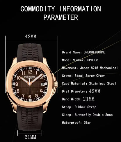 Herrenarmbanduhr Mit Silikonarmband – Sportlich & Elegant