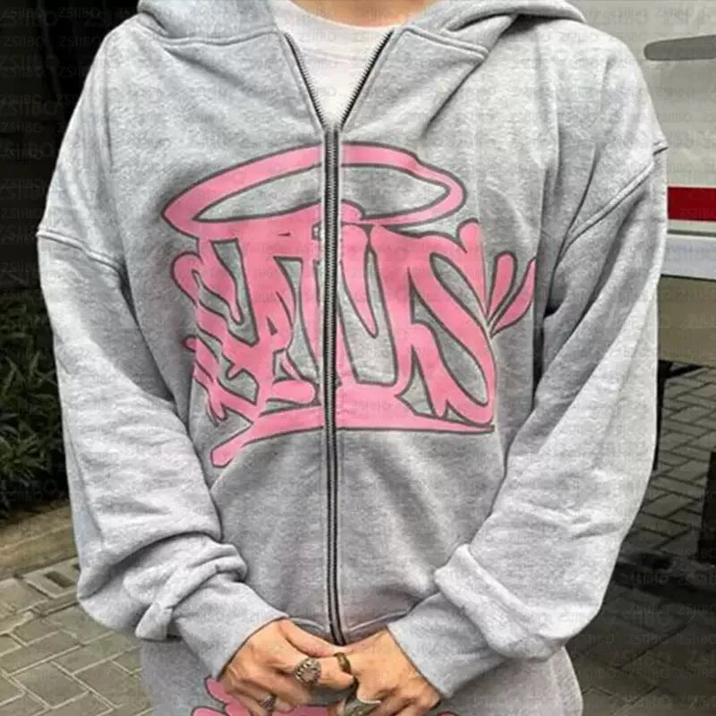 Graffiti Streetwear Jogginganzug – Oversized Set für Damen & Herren