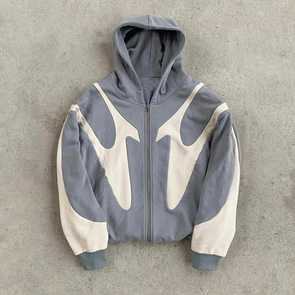 Wave Pattern Hoodie