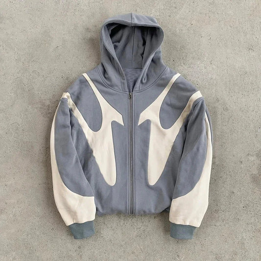 Wave Pattern Hoodie