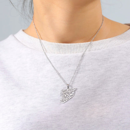 Syrien Halskette  – Karte mit Flaggen-Design